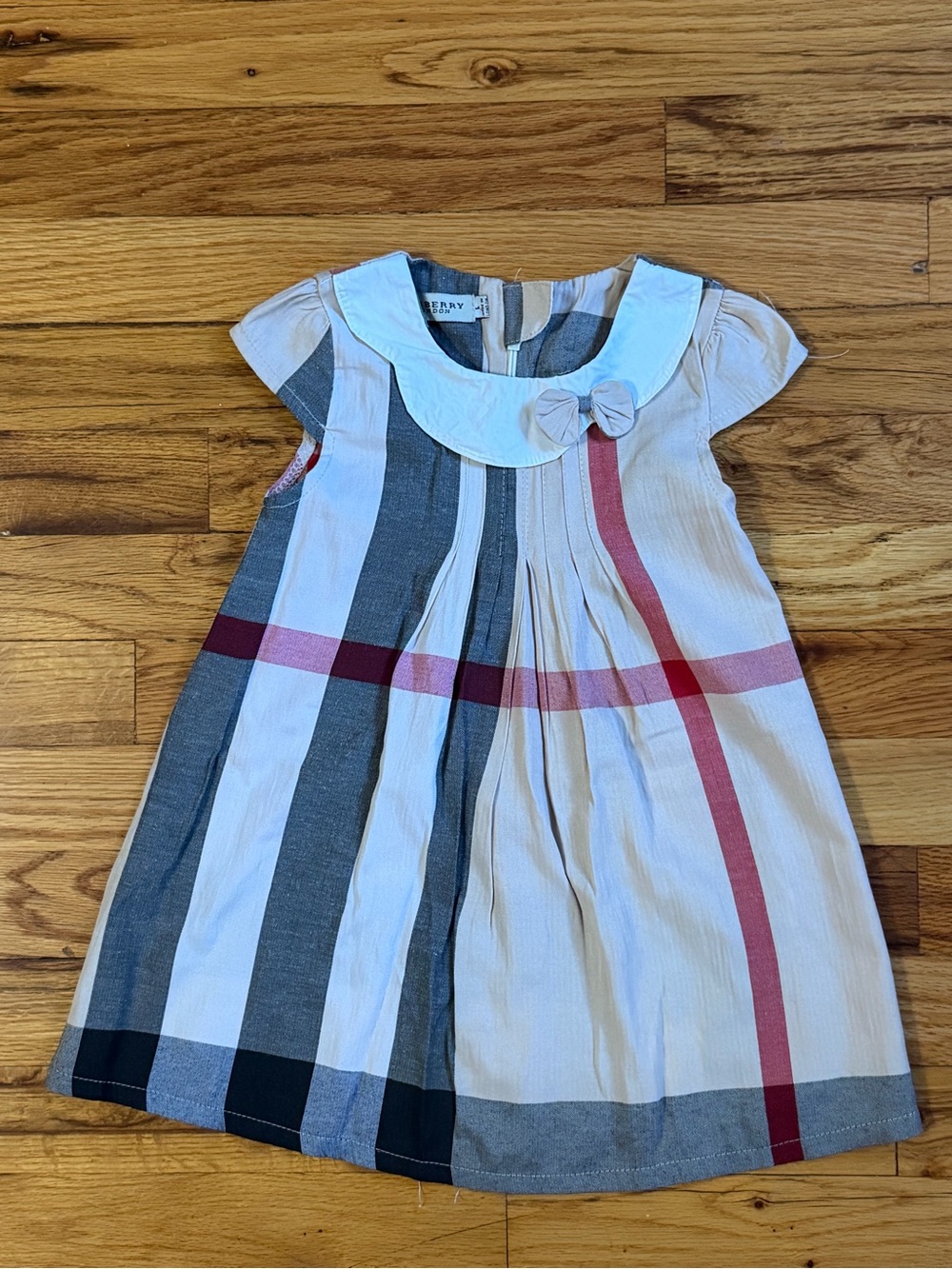 Burberry London Baby Girl Check Dress – 9–12 Months - Picture 3 of 12